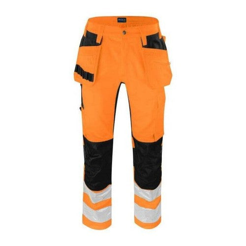 Front - Projob Mens 6570 Stretch Work Trousers