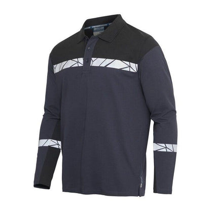 Black - Front - Projob Mens Progression 7004 Pique Polo Shirt