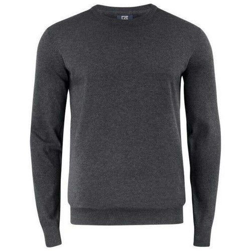 Front - Cutter & Buck Mens Oakville Crew Neck Jumper