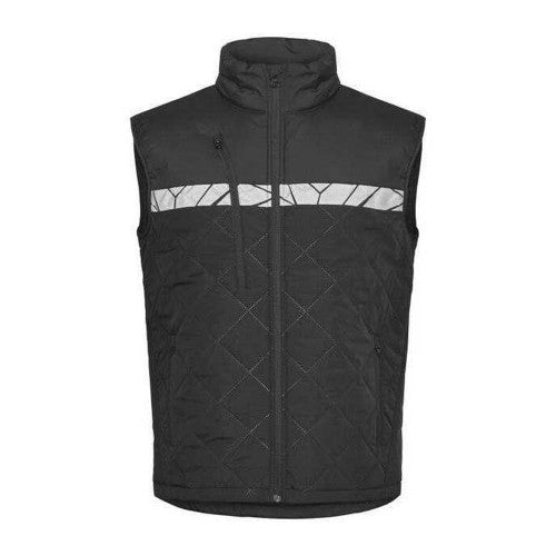 Front - Projob Mens 7700 Progression Quilted Gilet