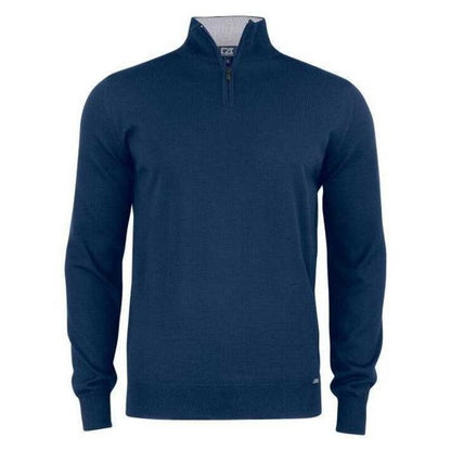 Front - Cutter & Buck Mens Merino Wool Half Zip Sweatshirt