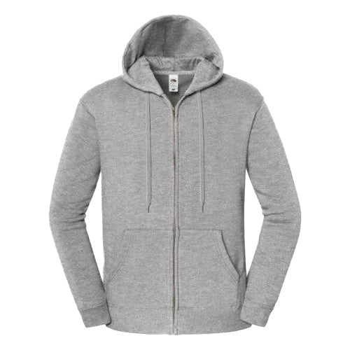 Front - Fruit of the Loom Unisex Adult Iconic Premium Full Zip Hoodie