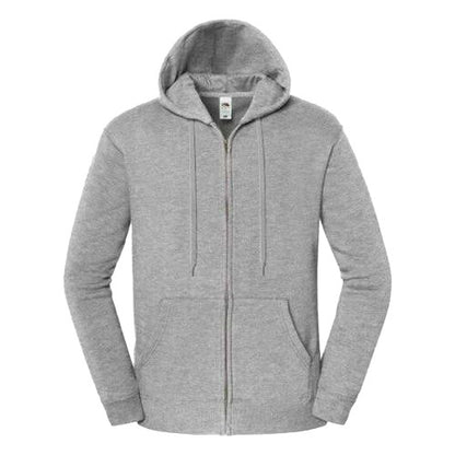 Front - Fruit of the Loom Unisex Adult Iconic Premium Full Zip Hoodie