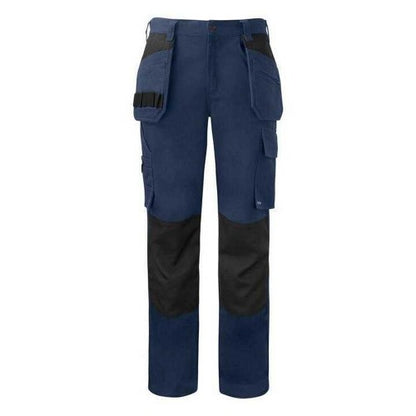 Front - Projob Mens Prio 5530 Cotton Work Trousers