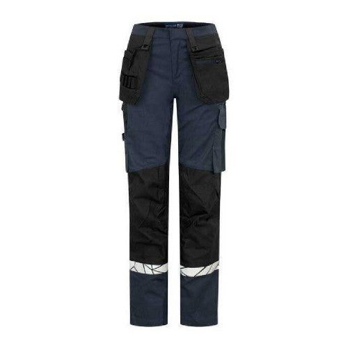 Front - Projob Womens/Ladies Progression 7513 Work Trousers