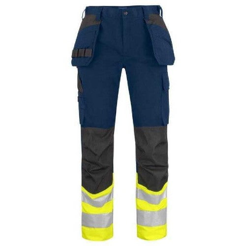 Front - Projob Mens Prio 6534 Class 1 Work Trousers