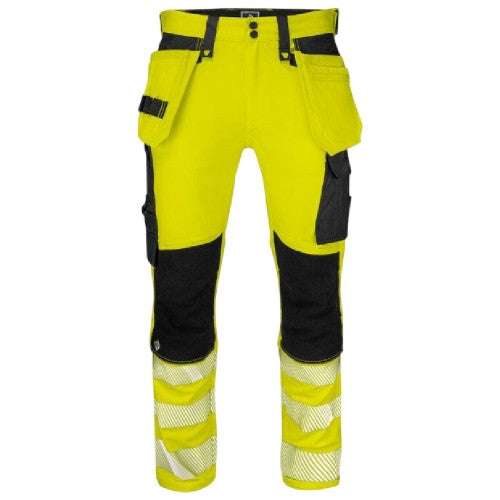 Front - Projob Mens 6571 Stretch Work Trousers