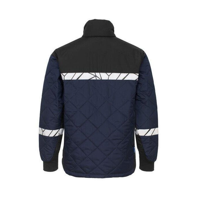 Navy-Black - Close up - Projob Mens Progression 7404 Jacket