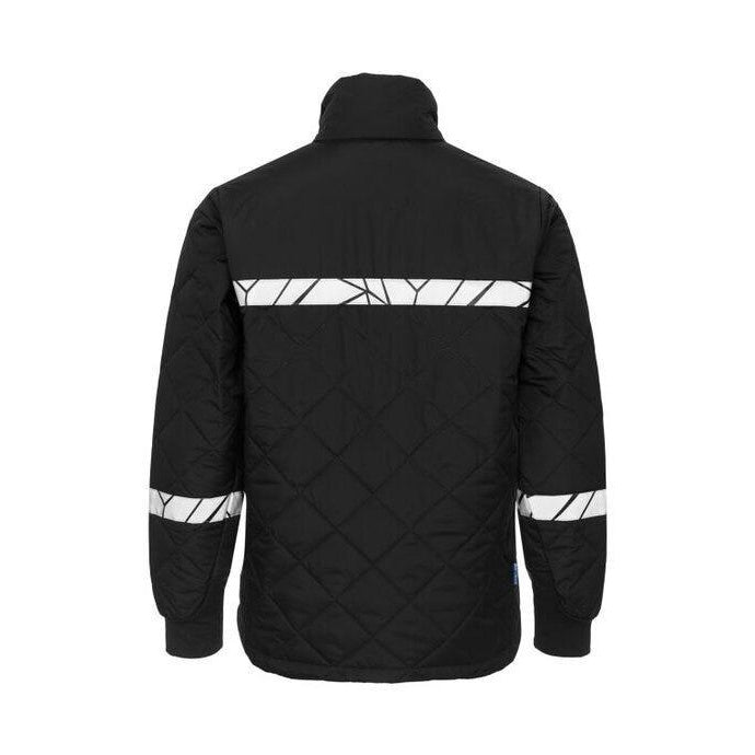 Black - Close up - Projob Mens Progression 7404 Jacket
