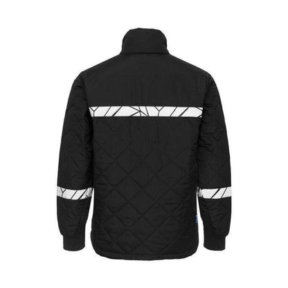 Black - Close up - Projob Mens Progression 7404 Jacket