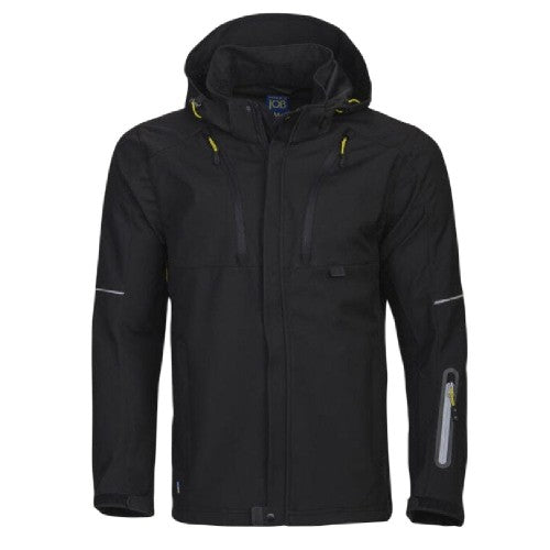 Front - Projob Mens 3406 Functional Hooded Jacket