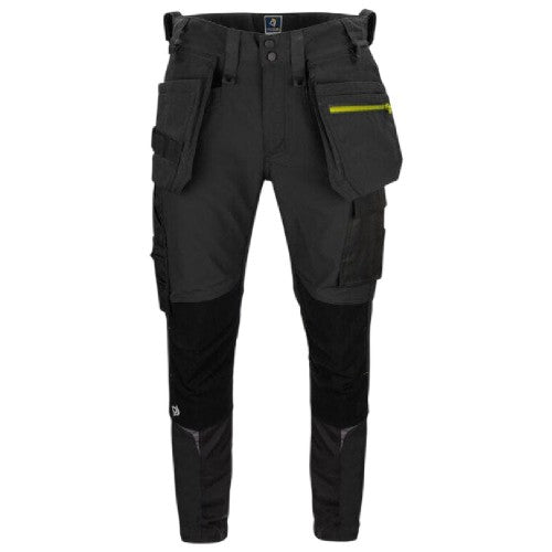 Front - Projob Mens 5550 Stretch Work Trousers