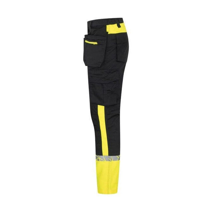 Black-Yellow - Lifestyle - Projob Mens Two Tone Work Trousers