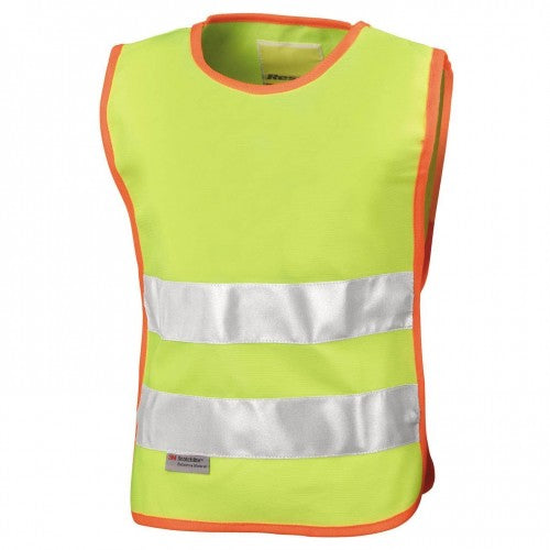 Front - Result Junior Kids Hi-Vis Tabard Jacket / Safetywear