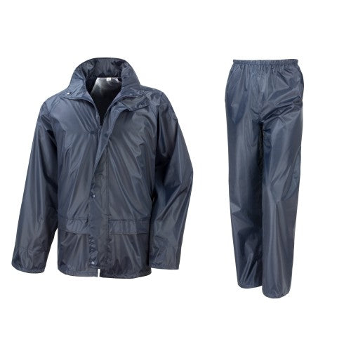 Front - Result Mens Core Rain Suit (Trousers And Jacket Set)