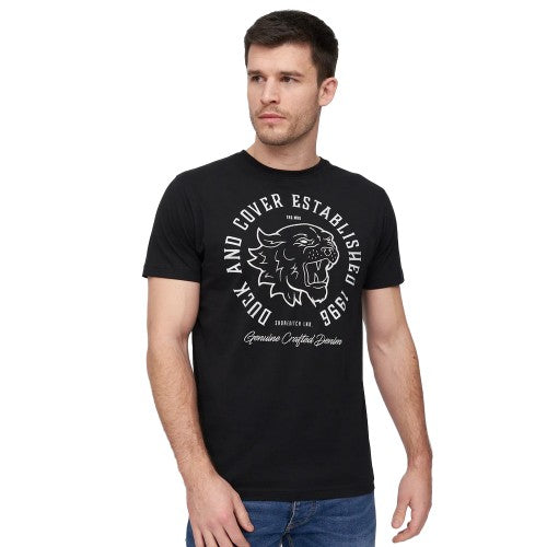 Front - Duck and Cover Mens Panthors T-Shirt