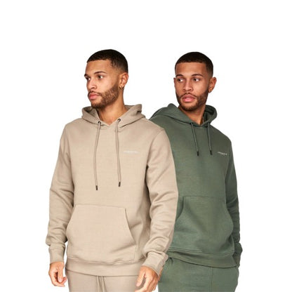Front - Crosshatch Mens Traymax Hoodie (Pack Of 2)