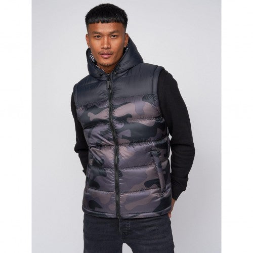 Camo gilet mens sales