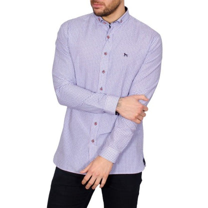 Front - Bewley & Ritch Mens Cava Patterned Shirt