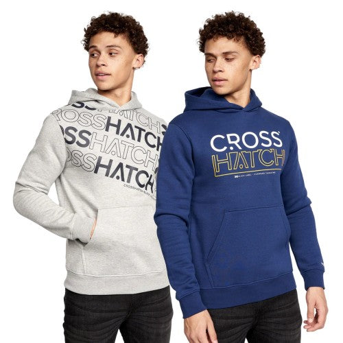 Front - Crosshatch Mens Shardo Hoodie (Pack of 2)