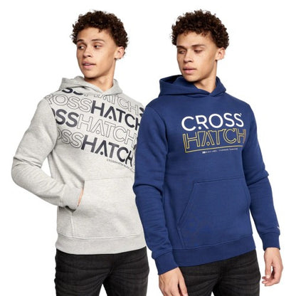 Front - Crosshatch Mens Shardo Hoodie (Pack of 2)