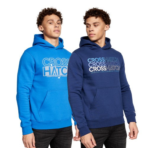 Front - Crosshatch Mens Larmen Hoodie (Pack of 2)