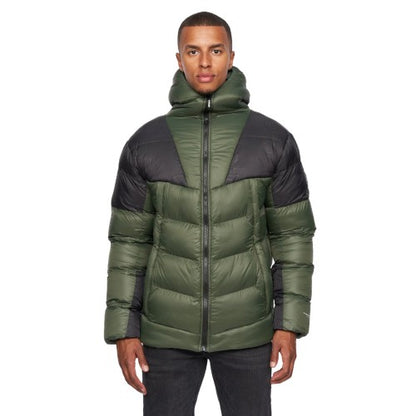 Front - Duck And Cover Mens Raymax Contrast Panel Padded Jacket