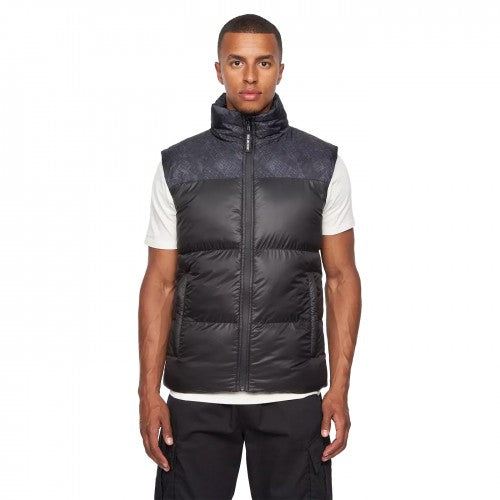 Front - Duck and Cover Mens Romain Camo Padded Gilet