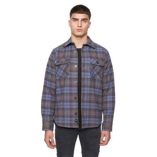Front - Duck and Cover Mens Willington Checked Overshirt