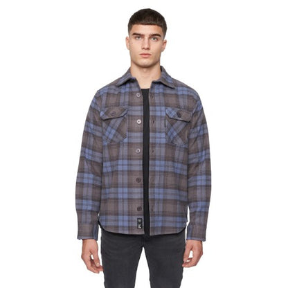 Front - Duck and Cover Mens Willington Checked Overshirt