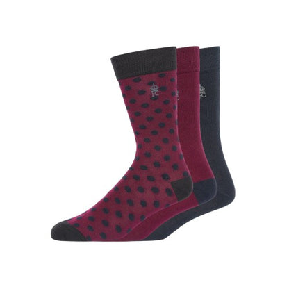 Front - French Connection Unisex Adult Dotted Socks (Pack of 3)