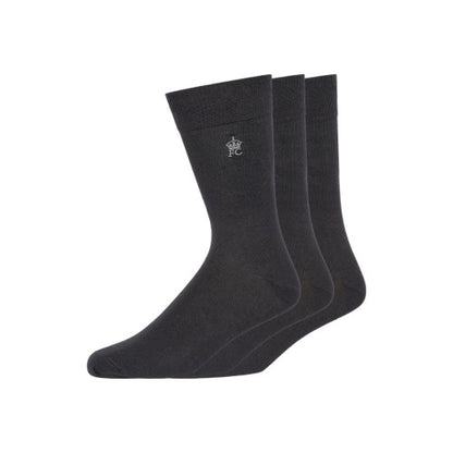 Front - French Connection Unisex Adult Logo Socks (Pack of 3)