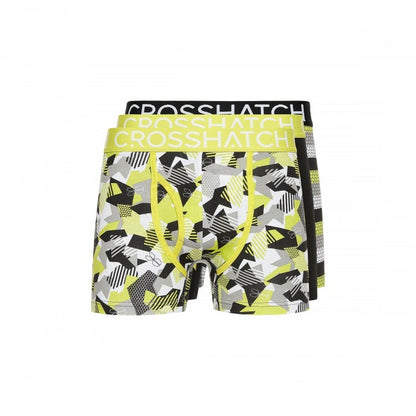 Front - Crosshatch Mens Crystaline Boxer Shorts (Pack of 3)