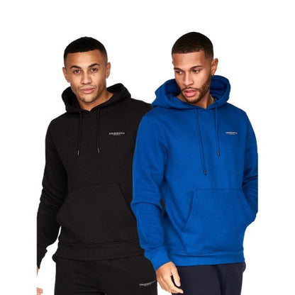 Front - Crosshatch Mens Traymax Overhead Hoodie (Pack Of 2)