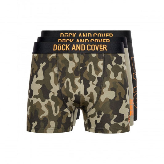 Front - Duck and Cover Mens Alized Assorted Designs Boxer Shorts (Pack of 3)