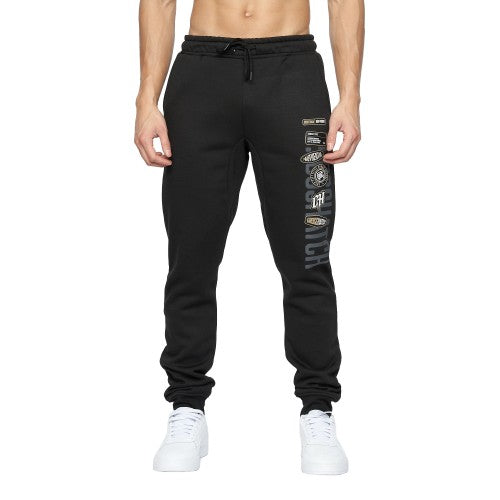 Front - Crosshatch Mens Pepperhill Jogging Bottoms