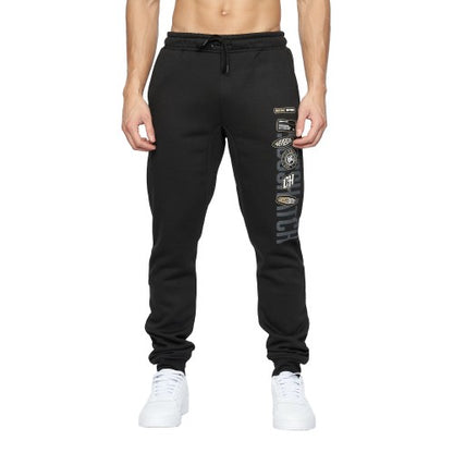 Front - Crosshatch Mens Pepperhill Jogging Bottoms