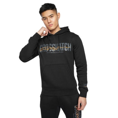 Front - Crosshatch Mens Gooch Logo Hoodie