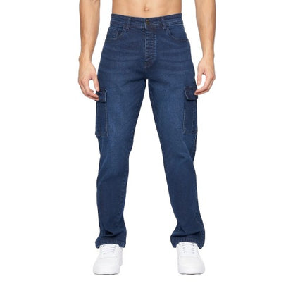 Front - Crosshatch Mens Kremtap Cargo Jeans