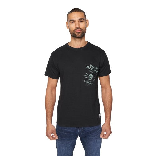 Front - Duck and Cover Mens Berger T-Shirt