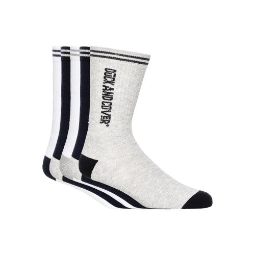 Front - Duck and Cover Mens Juble Sports Socks (Pack of 5)
