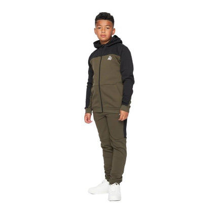 Front - Kings Will Dream Boys Merton Full Zip Hoodie And Joggers Set
