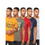 Front - Crosshatch Mens Blowella Assorted Designs T-Shirt (Pack of 5)