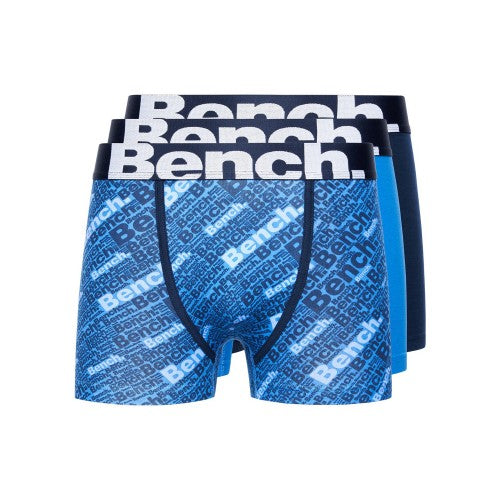 Front - Bench Mens Bamber Assorted Designs Boxer Shorts (Pack of 3)