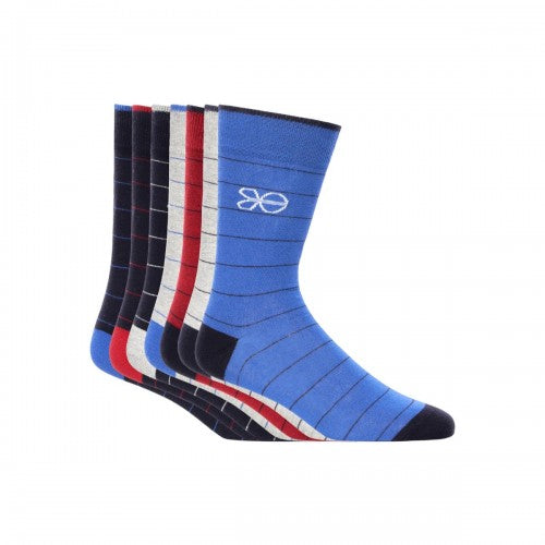 Front - Crosshatch Mens Metrix Socks (Pack of 7)