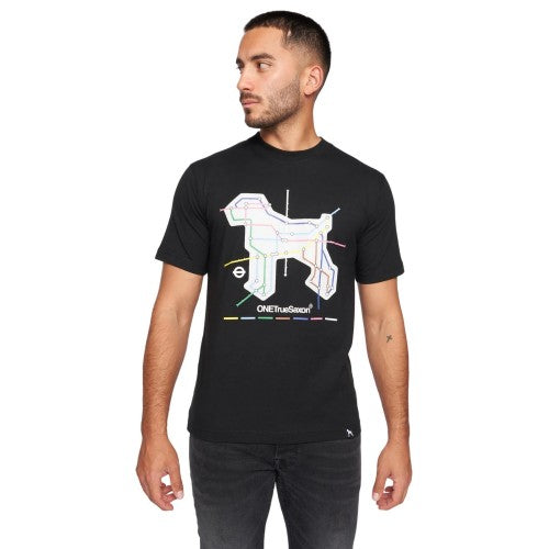 Front - One True Saxon Mens Station T-Shirt