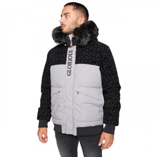 Front - Glorious Gangsta Mens Larano Short Bomber Jacket
