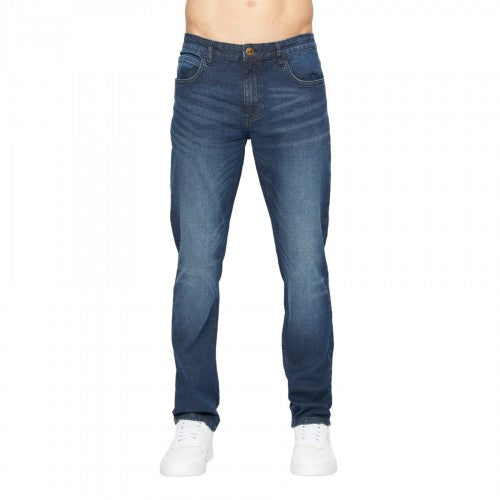 Front - Crosshatch Mens Svelte Stretch Jeans