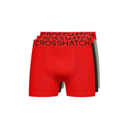 Front - Crosshatch Mens Knightling MVE Boxer Shorts (Pack of 3)