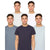 Front - Duck and Cover Mens Demtare Plain T-Shirt (Pack of 5)